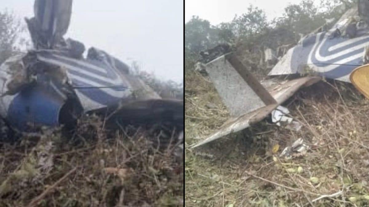 L’aereo precipitato in Colombia.