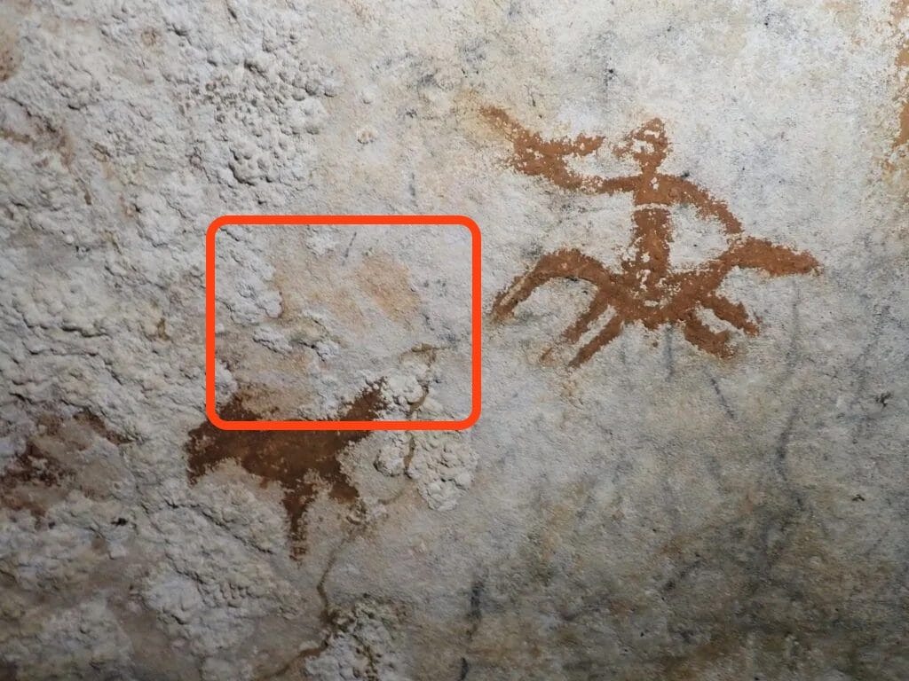 Il profilo di una mano di circa 67.800 anni scoperto in una grotta: l'arte rupestre più antica conosciuta al mondo