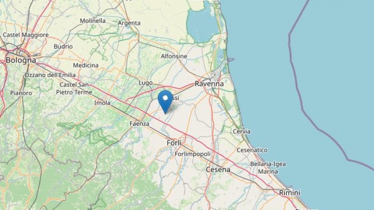 Terremoto a Ravenna e Forlì Cesena, due scosse di magnitudo 4.3 e 4.1