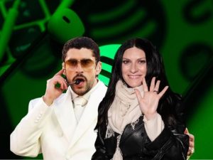 L’esplosione streaming di Bad Bunny e Laura Pausini dopo Super Bowl e Milano-Cortina: oltre 100% per i due artisti