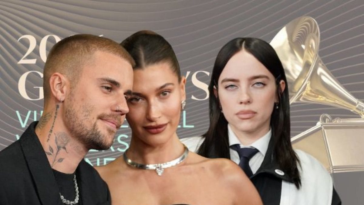 Justin Bieber, Hailey Baldwin e Billie Eilish ai Grammy Awards con la spilla anti ICE