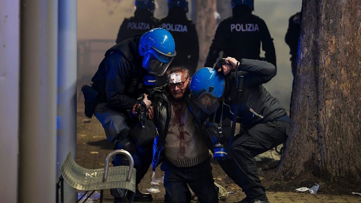 Claudio Francavilla alla manifestazione a Torino