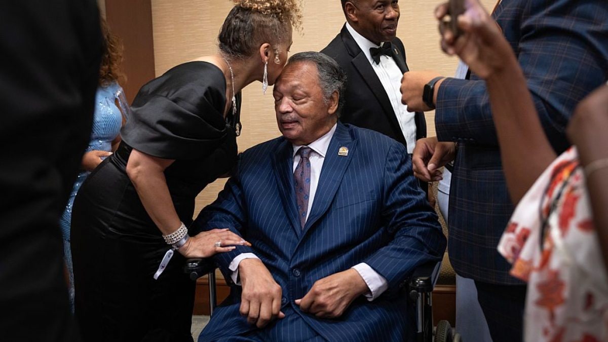 Il reverendo Jesse Jackson ad un evento pubblico il 31 luglio 2025 a Chicago (Getty). 