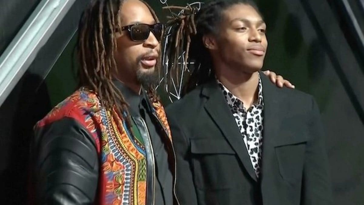 Lil Jon col figlio Nathan Smith – ph AP