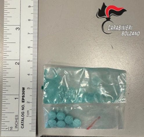 Nitazeni sequestrati dai carabinieri di Bolzano lo scorso ottobre