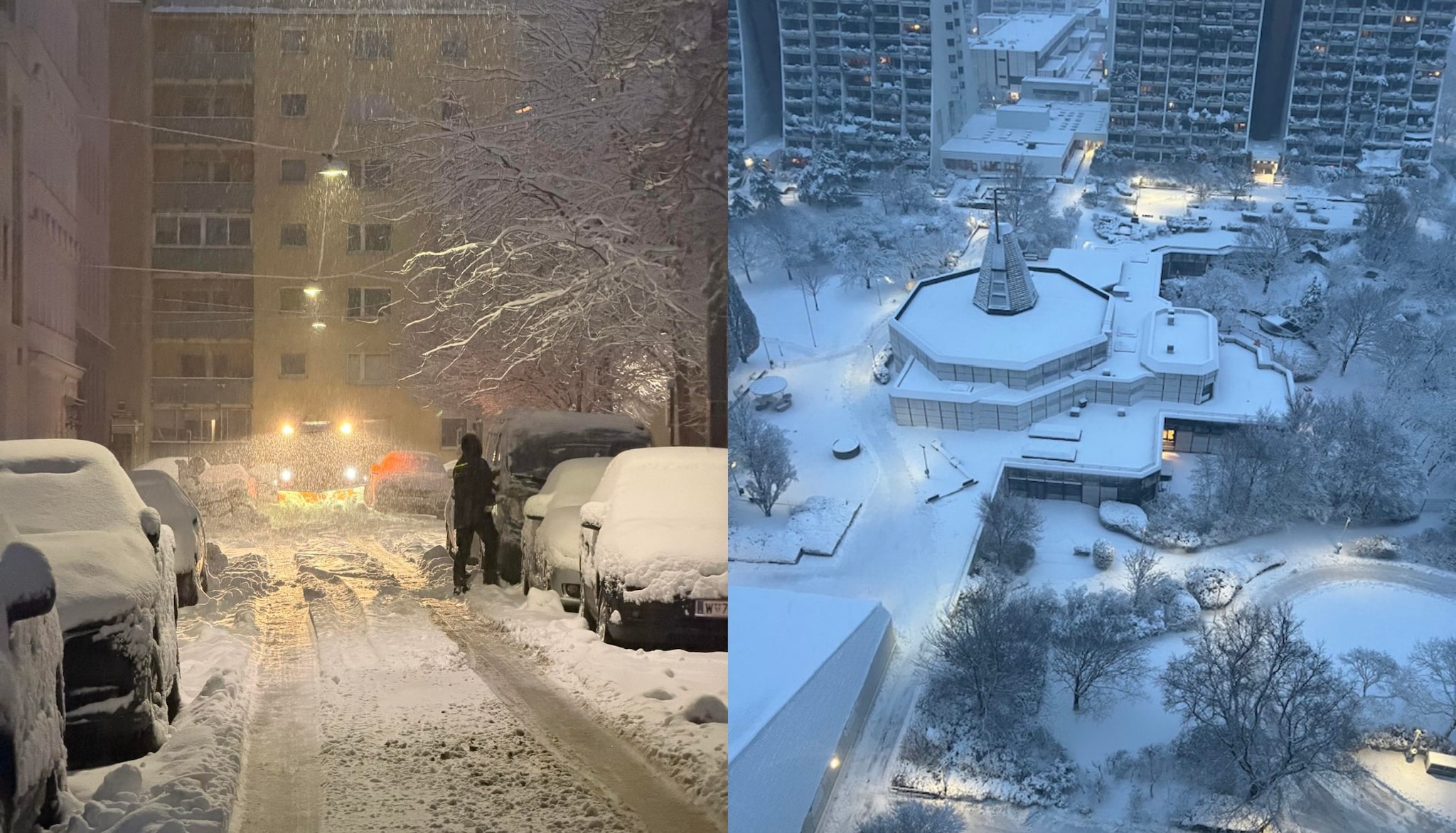 Le nevicate in Austria – Foto Facebook.