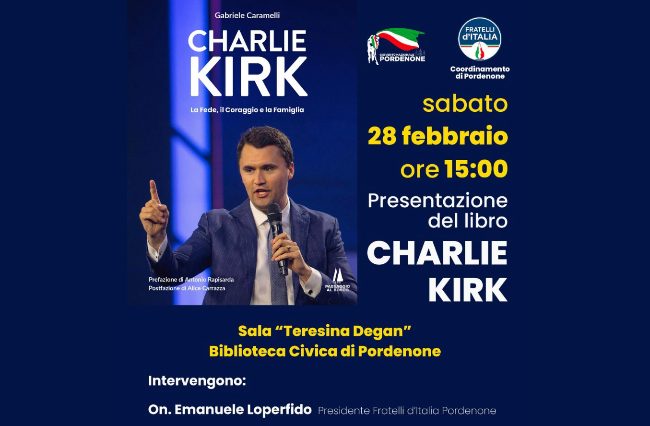 Gioventù Nazionale pubblicizza nelle scuole la presentazione di un libro su Kirk organizzato da Fdi