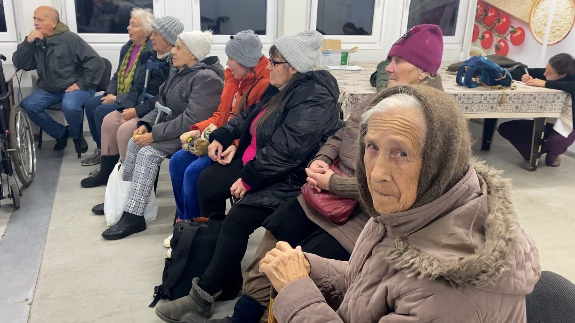 Sfollati di guerra nel campo profughi di Sykhiv, Leopoli.