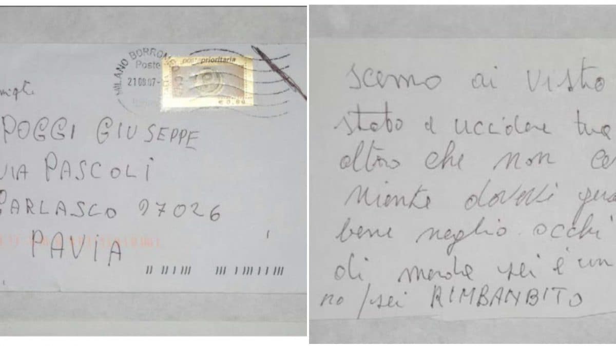 Lettera anonima inviata alla famiglia Poggi pochi giorni dopo l’omicidio