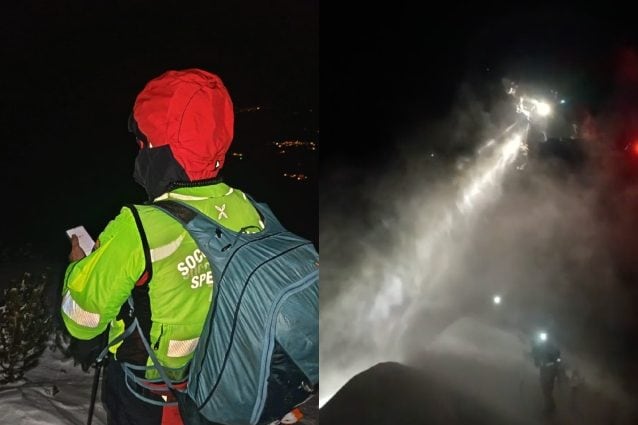 Bloccati sulla neve sulla Maiella, interviene l'Aeronautica militare: salvati nella notte 4 escursionisti