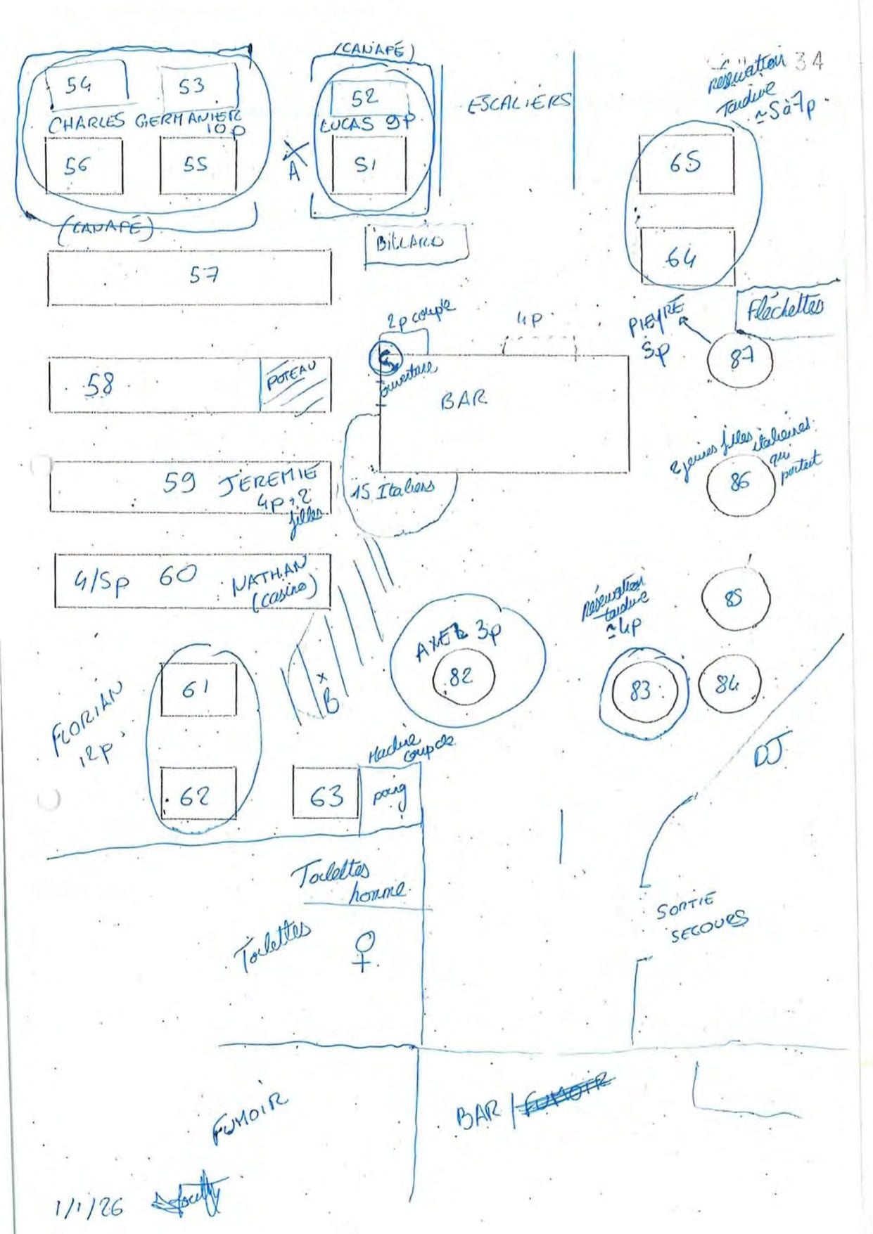 Il fumoir si trovava lontano dal biliardo e dal bar dove invece si trovavano i fumatori ripresi nei video