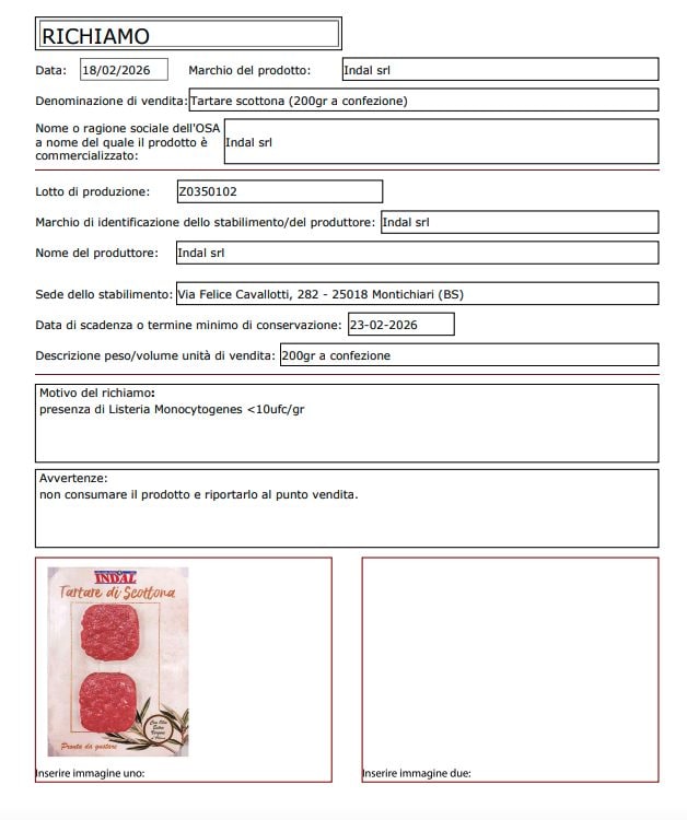 L’avviso sul sito del ministero