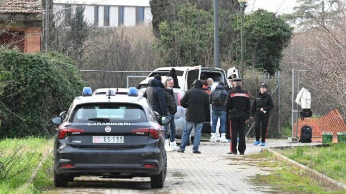 Il luogo del ritrovamento del corpo a Scandicci