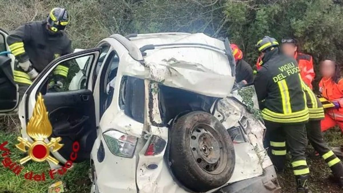 L’auto su cui viaggiava il pensionato insieme alla moglie