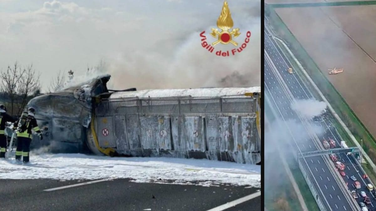 Le immagini dei vigili del fuoco