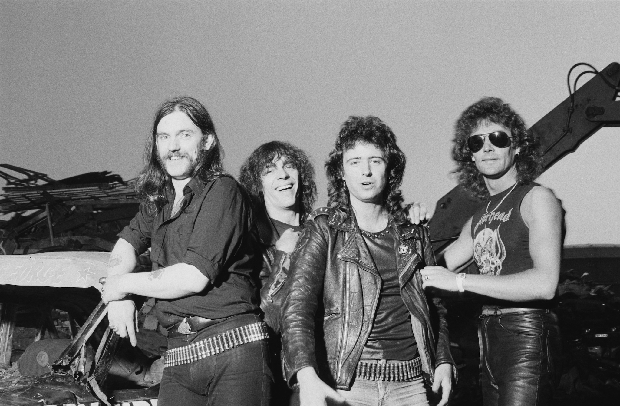 Lemmy, Mick ’Wurzel’ Burston, Phil Campbell e Pete Gill dei Motorhead