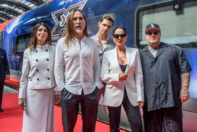 Manuel Agnelli con gli altri giudici di X Factor 2024 – ph Claudio Furlan:Lapresse