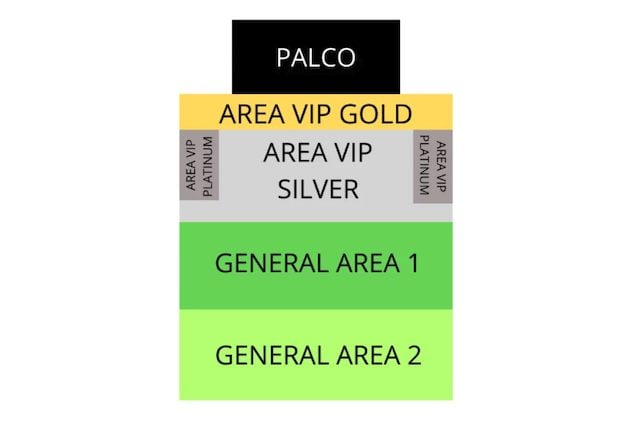 La mappa del concerto di Ricky Martin
