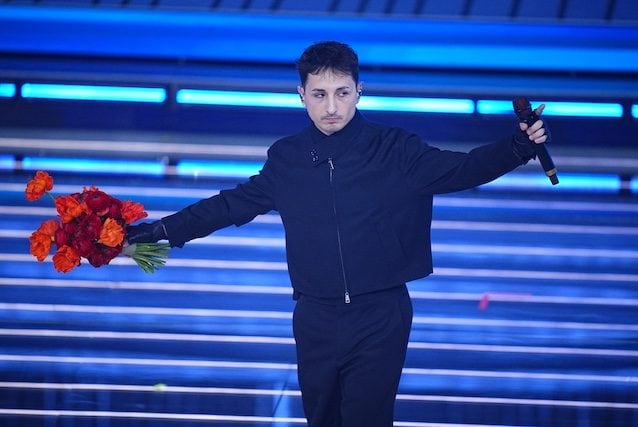 Nayt a Sanremo 2026 con i fiori – Marco Alpozzi : LaPresse