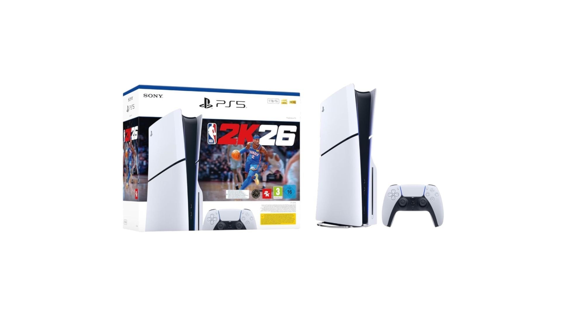 Playstation 5 Console Slim + NBA 2K26 Game 