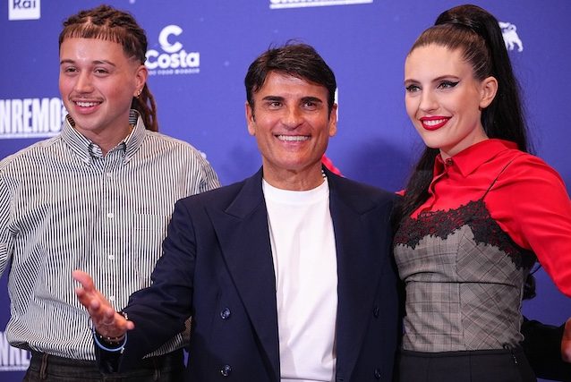 Sal Da Vinci, Sayf e Ditonellapiaga a Sanremo 2026 – ph Marco Alpozzi