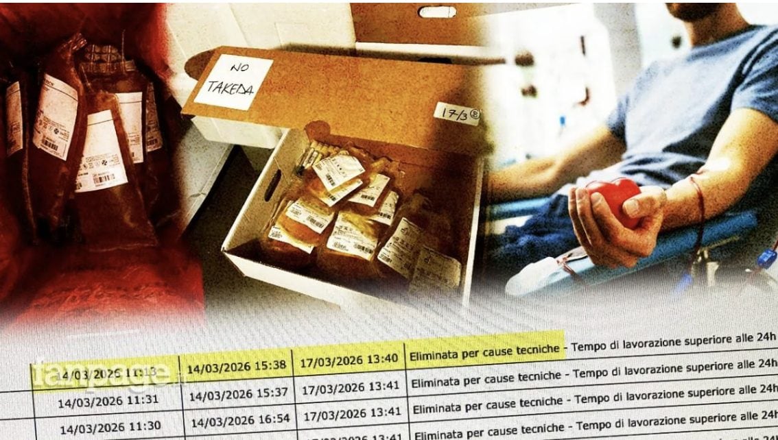 Questa vicenda del plasma buttato nelle Marche è molto seria