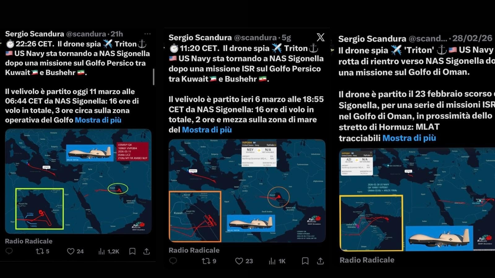 Dal profilo X di Sergio Scandurra (Radio Radicale)