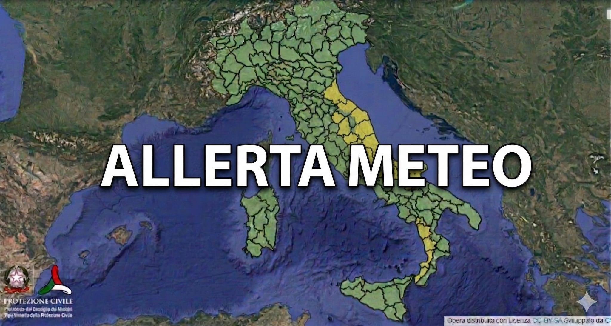 Maltempo, allerta meteo gialla domani 26 marzo per temporali: le regioni colpite