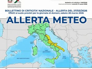Maltempo, allerta meteo gialla domani 28 marzo per temporali: le regioni colpite