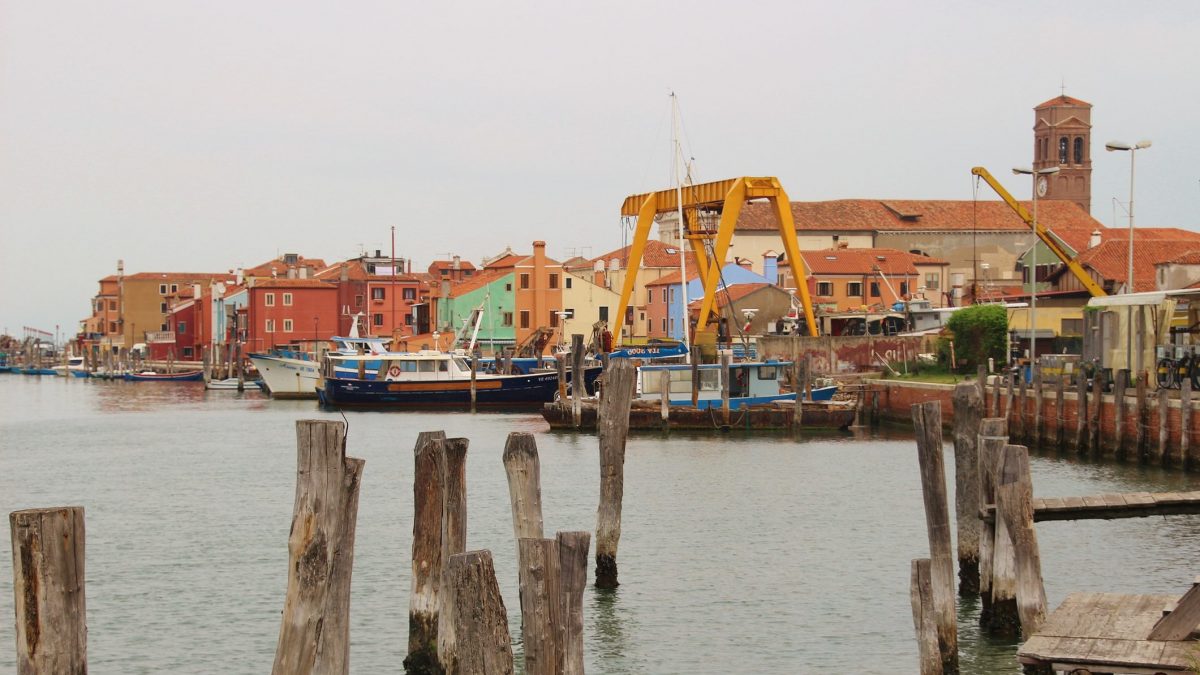 Le briccole sono utilizzate nei canali di Venezia