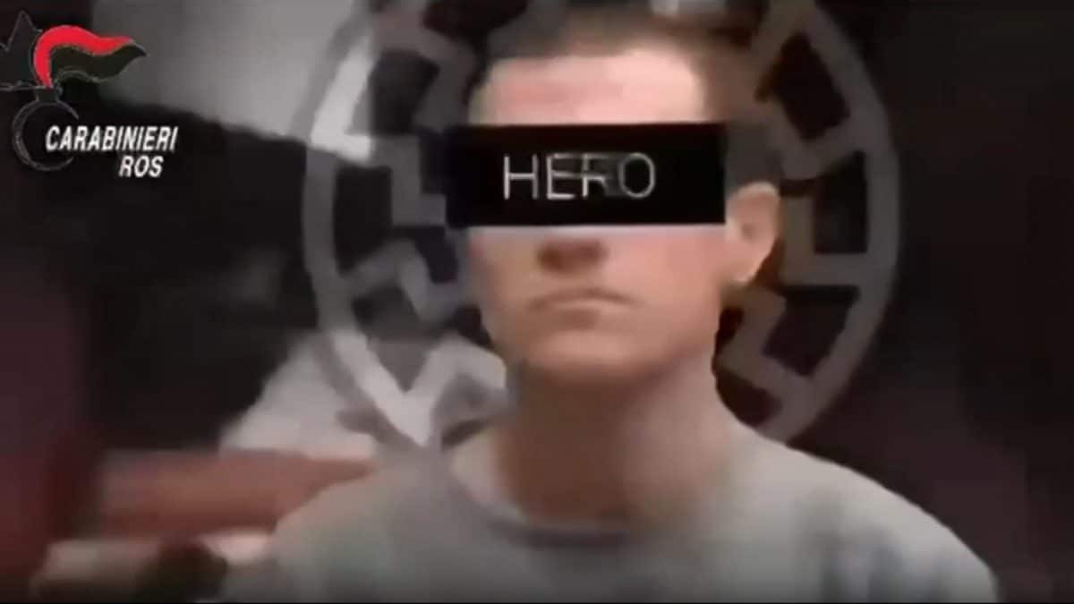 Un frame del video relativo all’operazione dei Ros