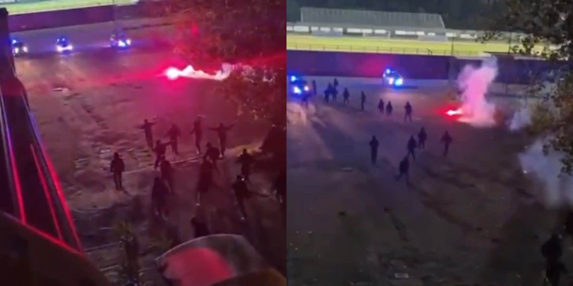 Il video dell'assalto contro tre auto dei carabinieri: indagati i membri di un gruppo neofascista di Teramo