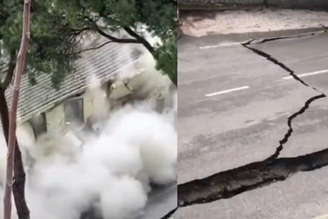 Frana a Silvi, crolla una palazzina e si aprono voragini sulle strade: scuole chiuse per 3 giorni nel Teramano