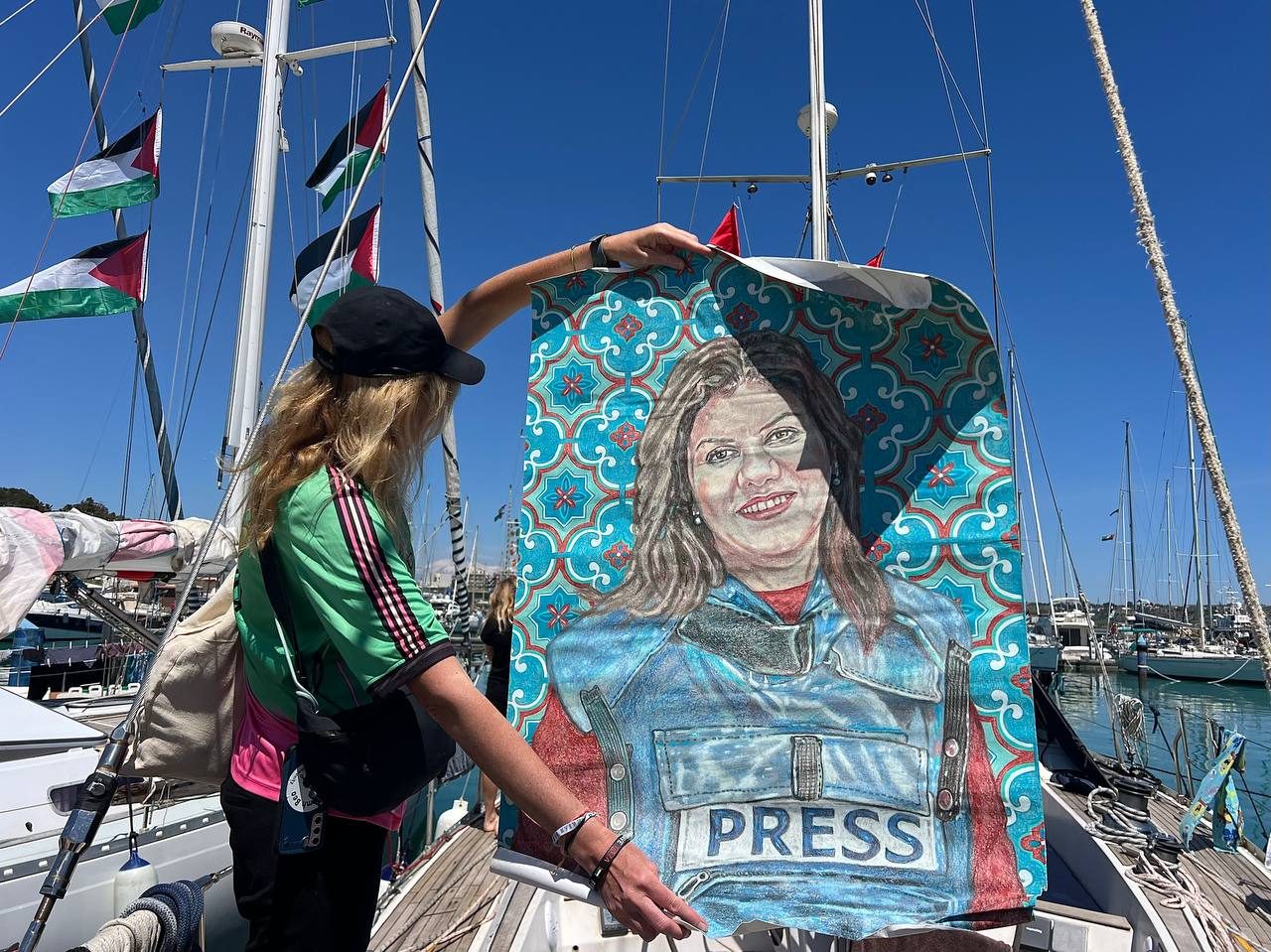 L’imbarcazione dedicata a Shireen Abu Akleh e a tutti i giornalisti uccisi da Israele