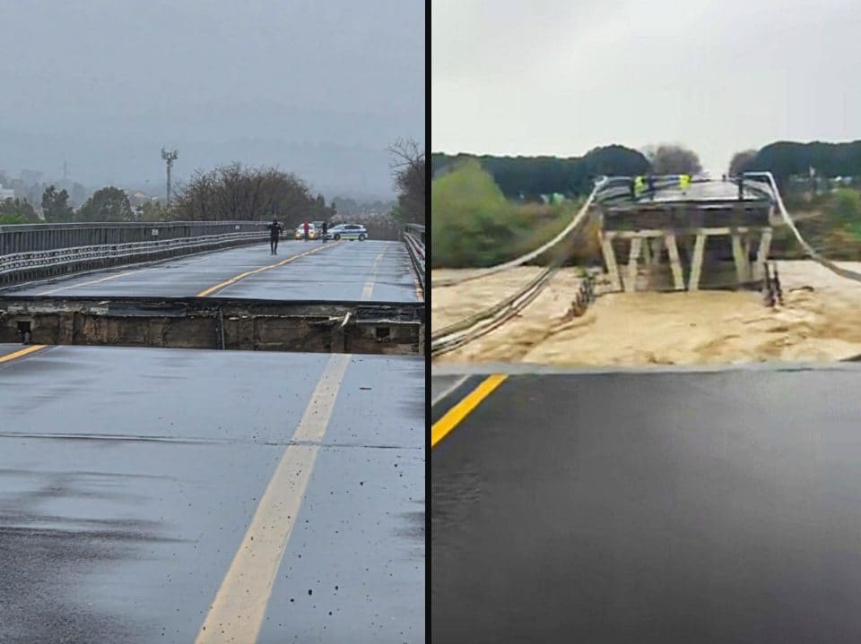 Maltempo al Centro-Sud, le notizie dell'ultima ora in diretta: allerta meteo in Abruzzo, Marche e Molise, crolla ponte sulla Statale Adriatica