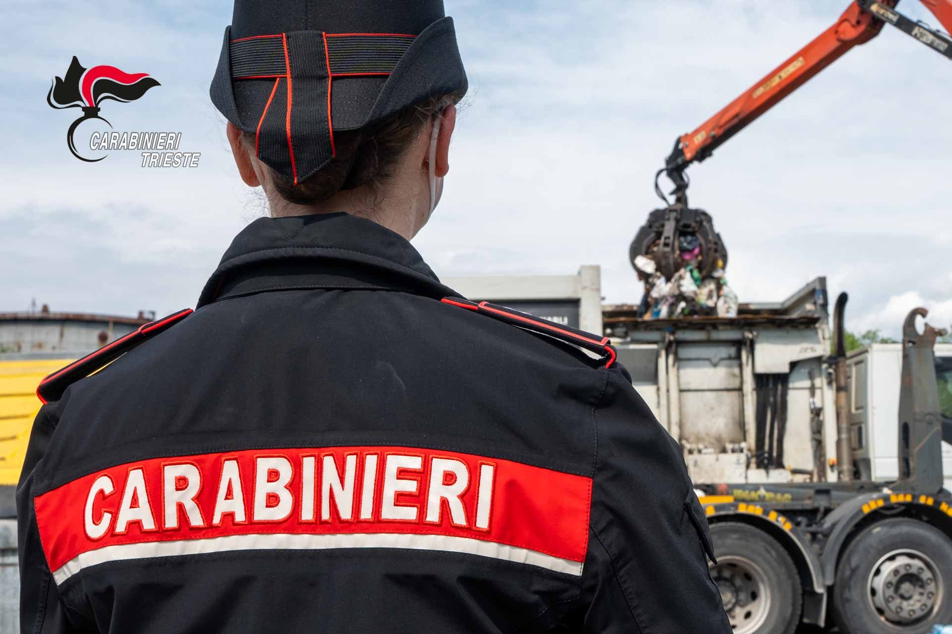L’intervento dei Carabinieri a Trieste