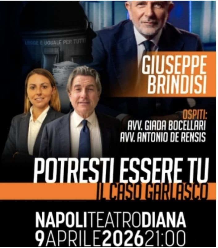 La locandina dell’evento che si vede sul sito del teatro per acquistare i biglietti