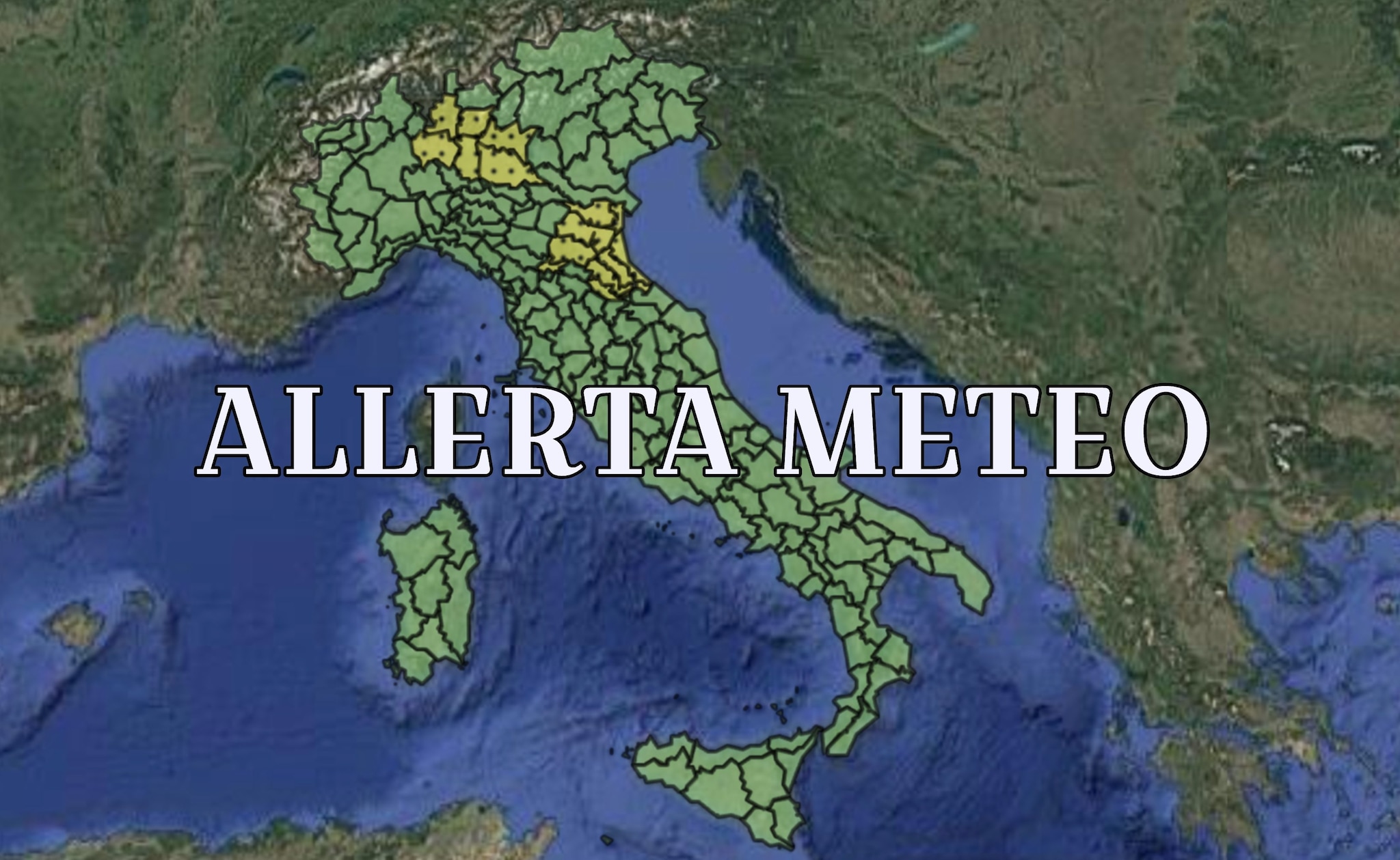 Maltempo, allerta meteo gialla oggi 19 aprile per temporali: le regioni colpite
