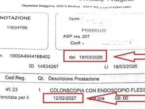 Deve fare un esame medico entro dieci giorni, ma primo appuntamento disponibile è tra 11 mesi: il caso a Ragusa