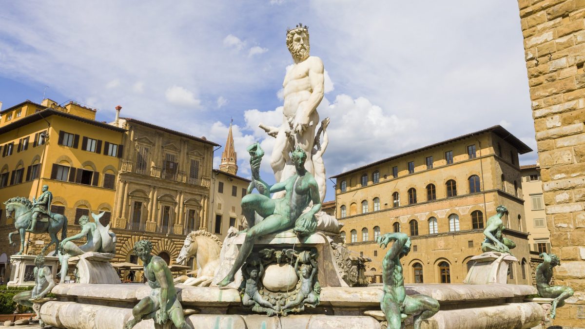 La fontana del Nettuno a Firenze