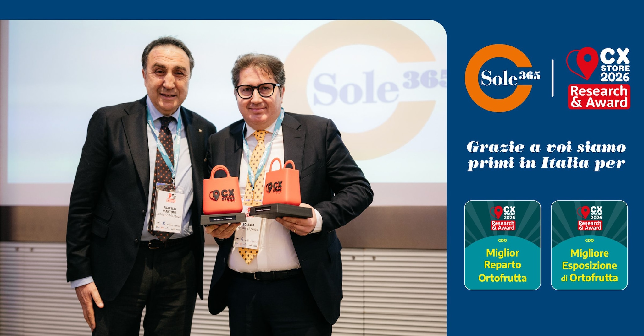 Sole365 si riconferma al CX Store Award 2026