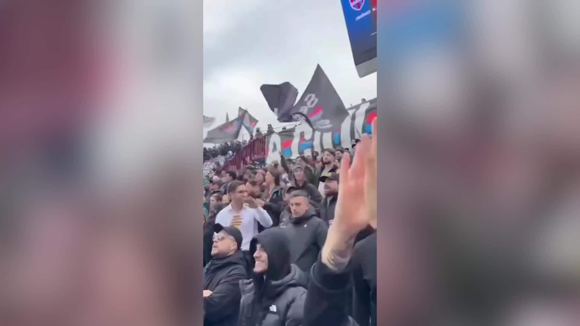 Capogruppo di FdI a Catania inneggia contro la polizia allo stadio, lui nega: "Non ho partecipato al coro"