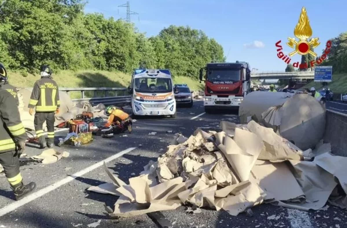 Il luogo dell’incidente in A1