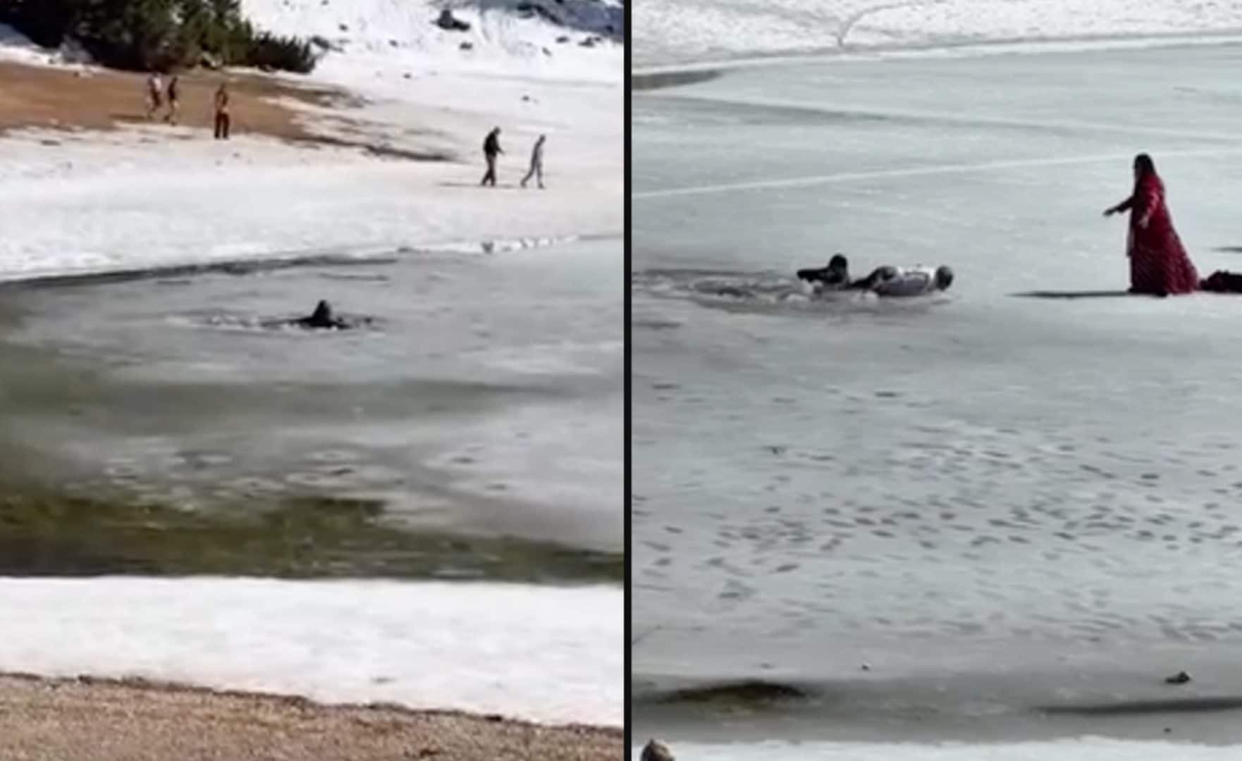 Si rompe il giacchio sul lago di Braies: il video dei turisti finiti nell'acqua ghiacciata a Pasquetta