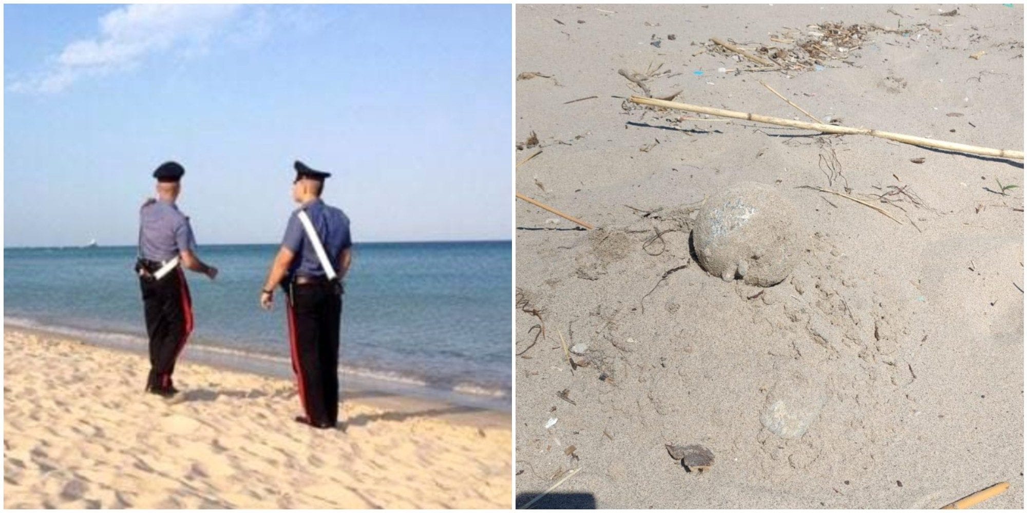 Trovato ordigno bellico in spiaggia nel Palermitano il giorno di Pasqua: sul posto arrivano gli artificieri