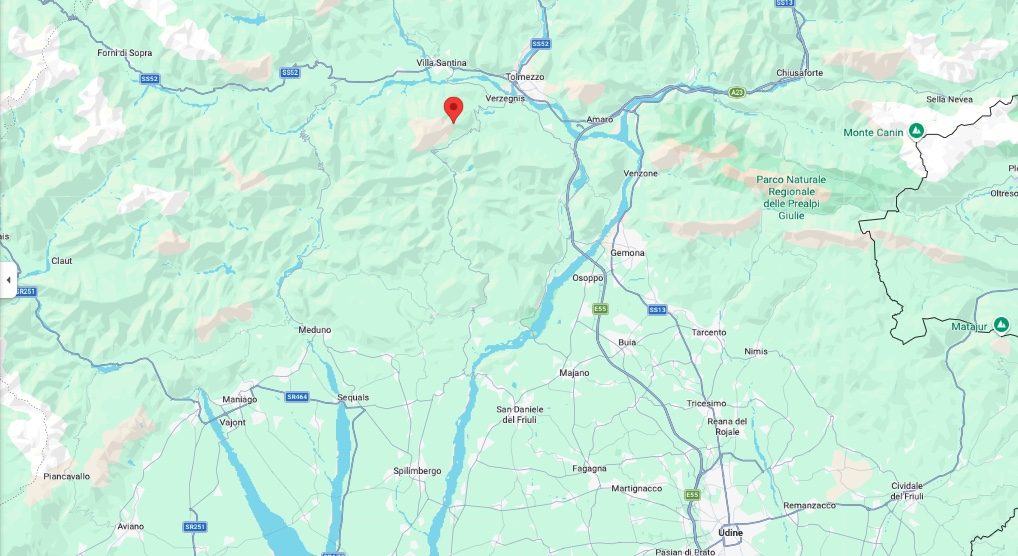 Terremoto oggi a Udine, doppia scossa di magnitudo 3.1 e 3.0 con epicentro a Verzegnis e Preone