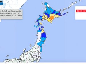 Giappone, terremoto di magnitudo 6.1 sull’isola di Hokkaido