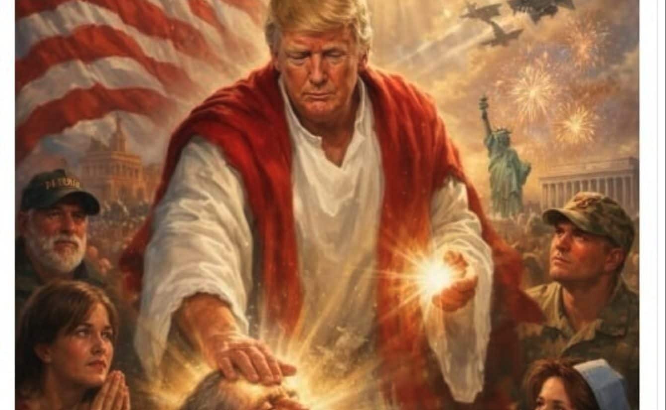 Trump si raffigura come Gesù e attacca il Papa: “Si dia una regolata”. Leone XIV: “Non ho paura di lui”