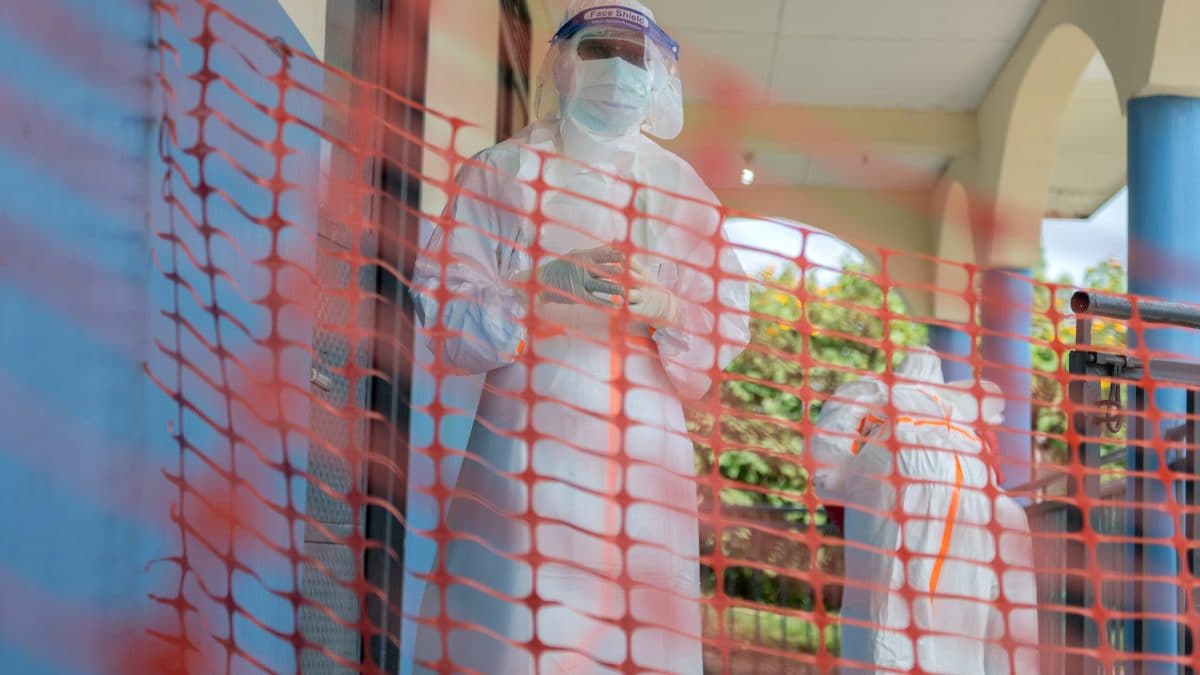 Il centro di cura per l’Ebola a Rwampara, in Congo