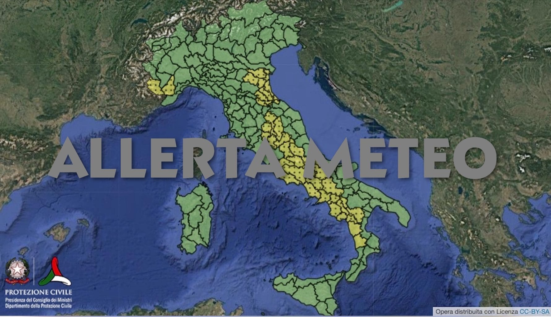 Maltempo, allerta meteo gialla oggi 16 maggio 2026 per temporali e vento forte: le regioni colpite